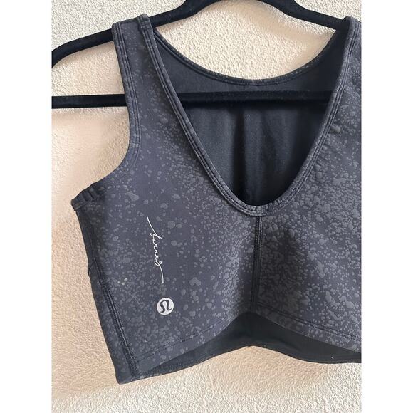 Lululemon Energetic Edge Cropped Tank 360 Reflectivity Size 4. Black - Picture 4 of 4
